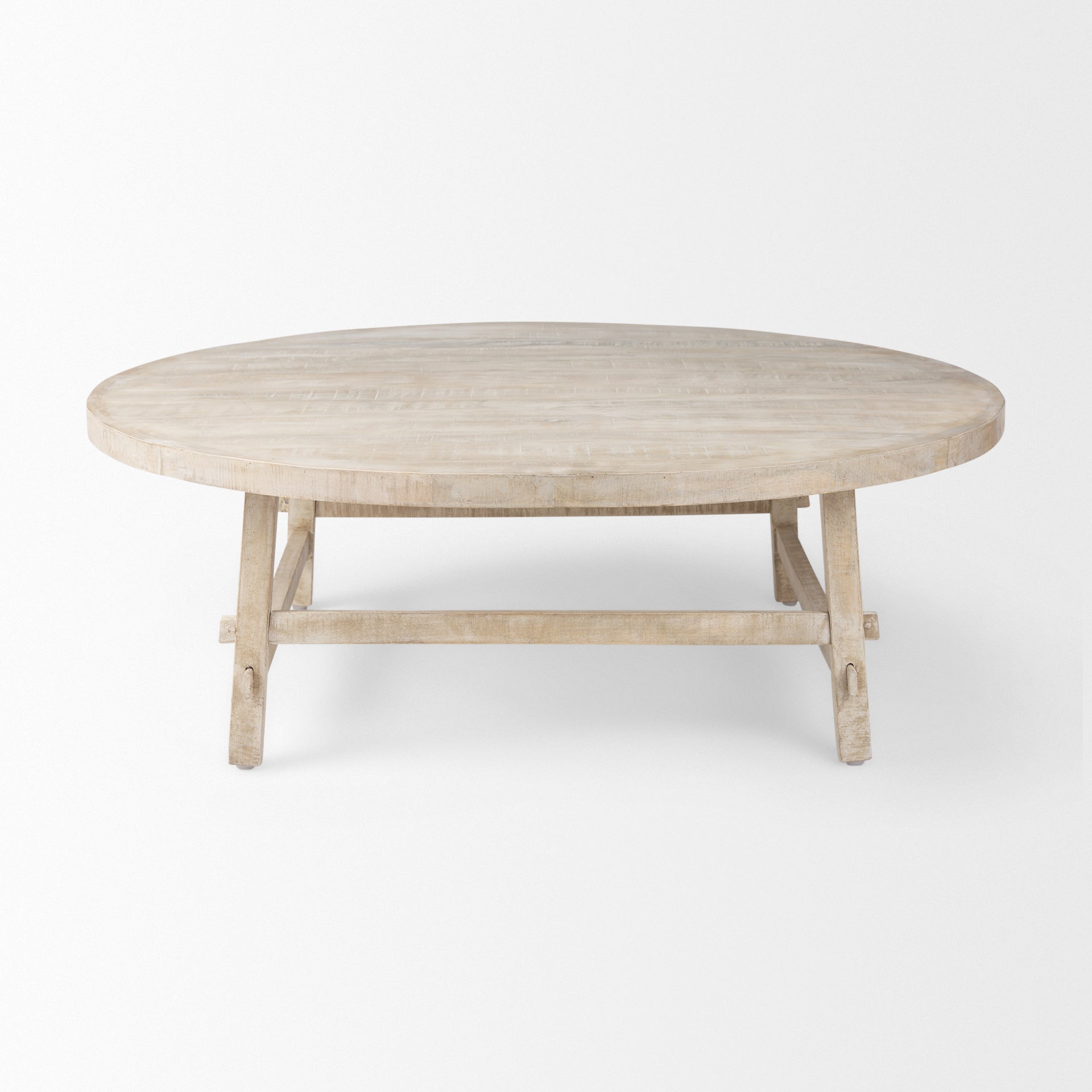 Mercana Rosie 48" x 48" x 16" Solid Wood Coffee Table