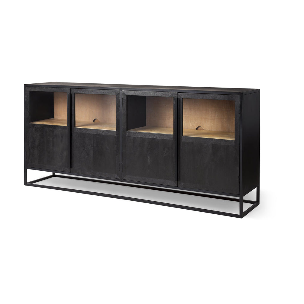 Mercana Sloan 80" x 18.8" x 36.3" Iron Sideboard