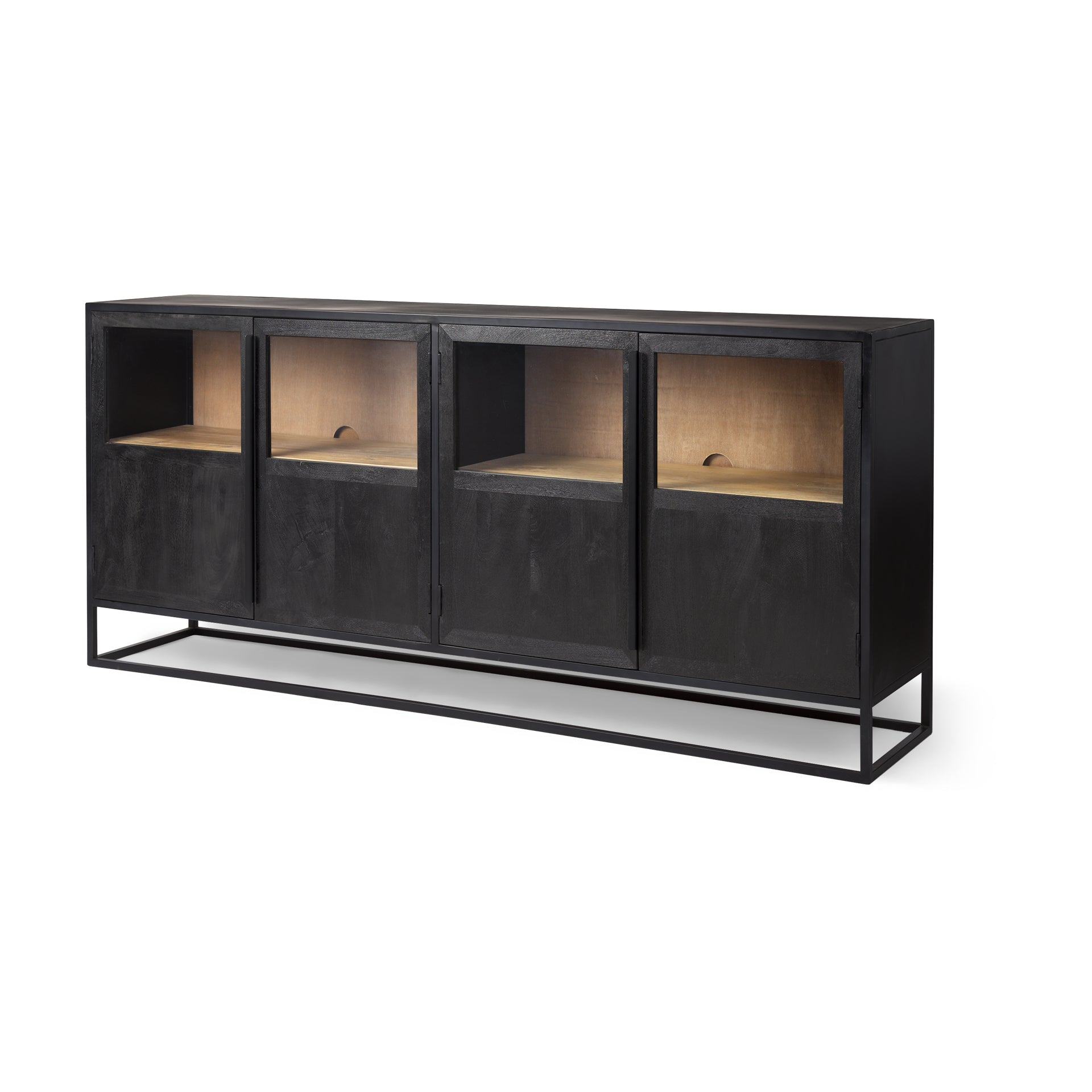 Mercana Sloan 80" x 18.8" x 36.3" Iron Sideboard