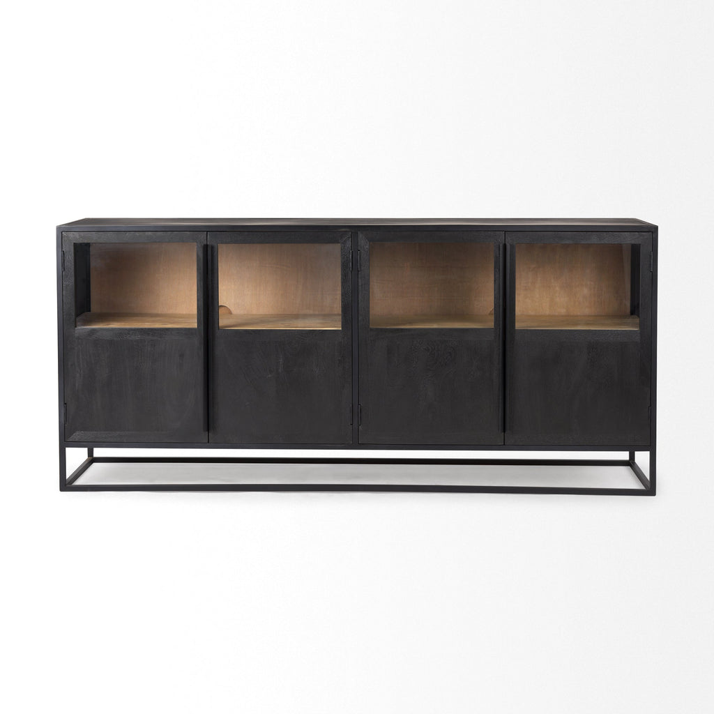 Mercana Sloan 80" x 18.8" x 36.3" Iron Sideboard