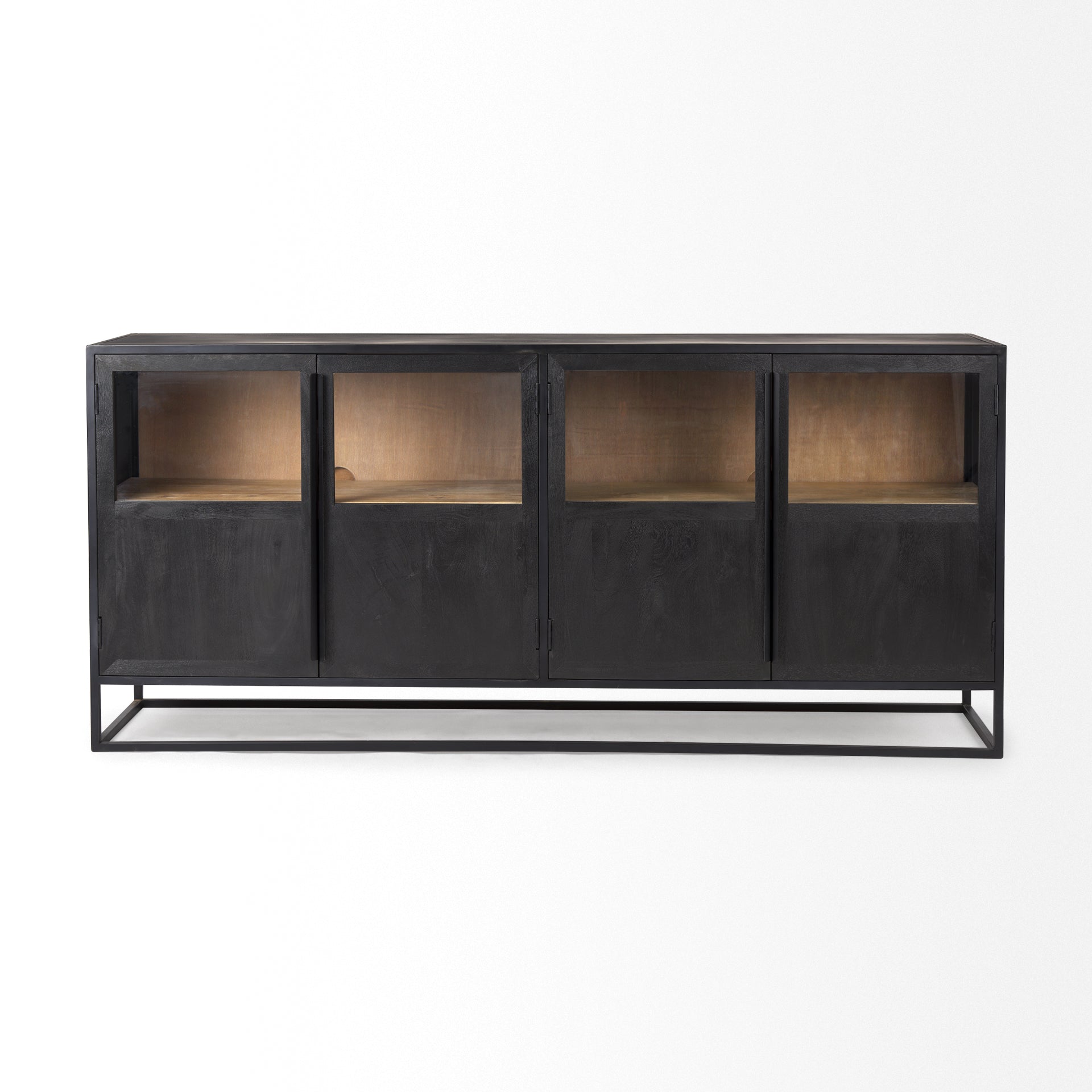 Mercana Sloan 80" x 18.8" x 36.3" Iron Sideboard