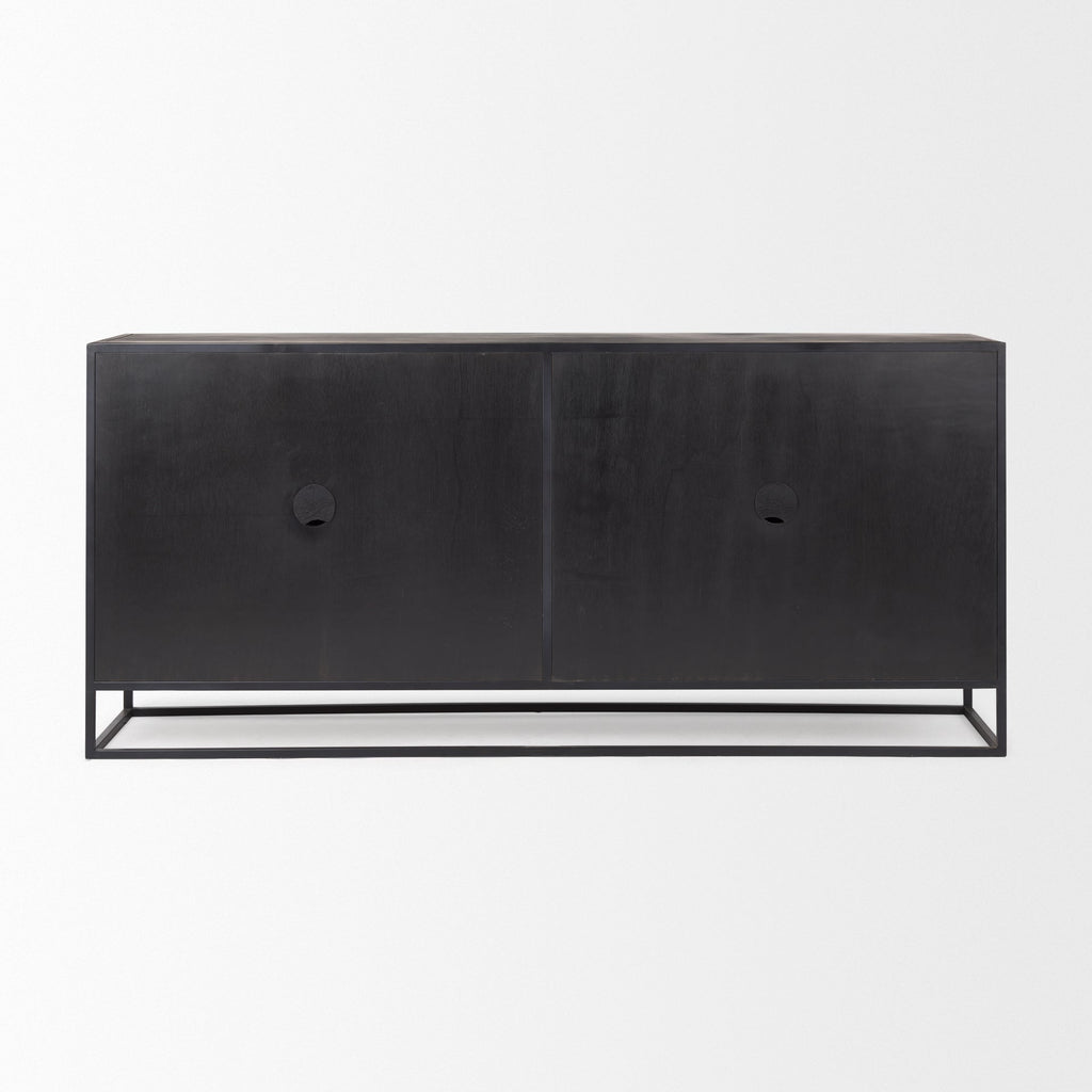 Mercana Sloan 80" x 18.8" x 36.3" Iron Sideboard