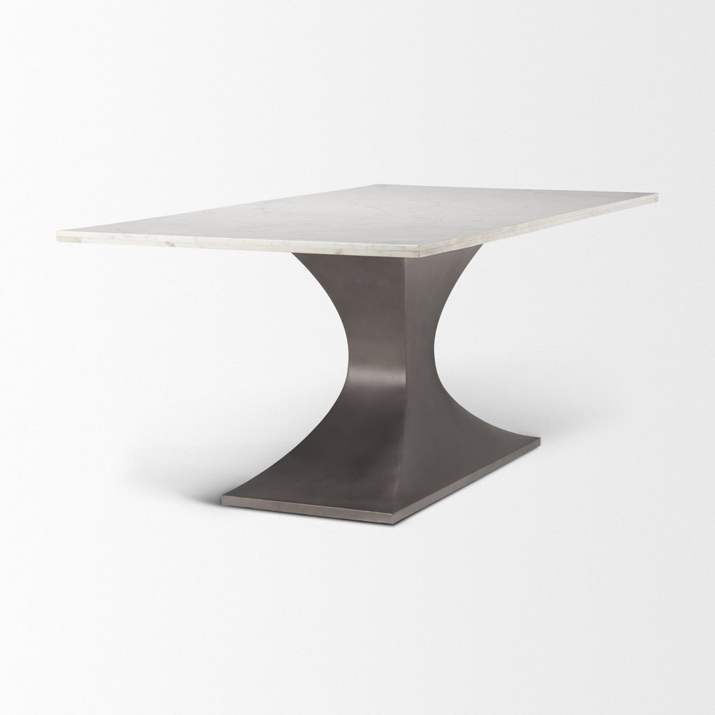 Mercana Maxton 79" x 39" x 30" Metal Dining Table