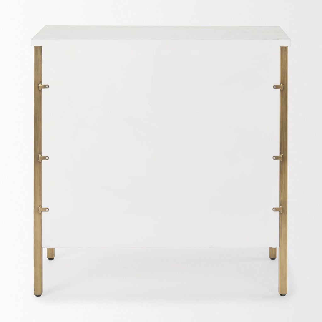 Mercana Savannah 31.9" x 15.9" x 31.5" Iron Accent Cabinet