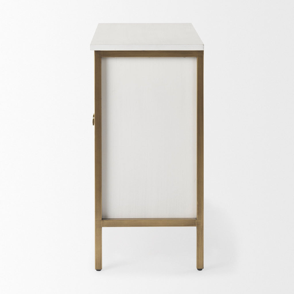 Mercana Savannah 31.5" x 15.7" x 31.5" Iron Accent Cabinet