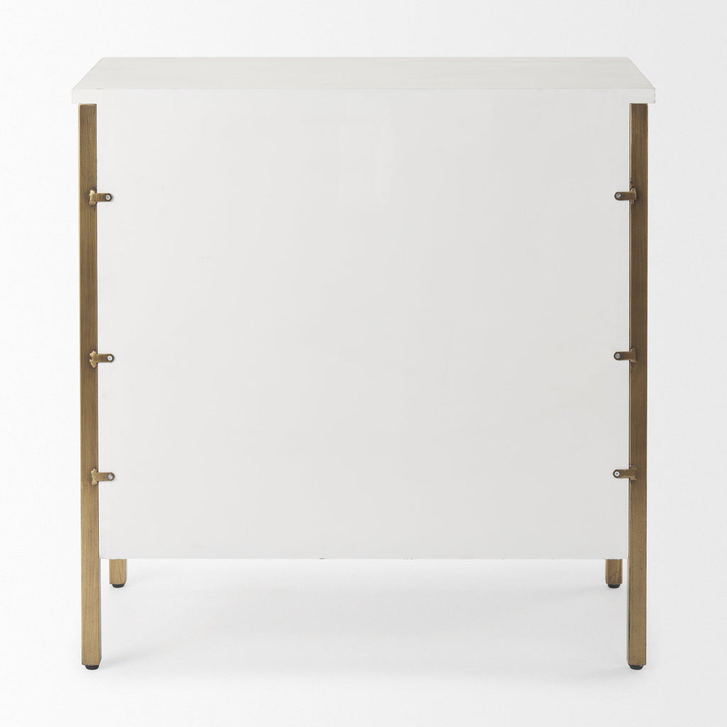 Mercana Savannah 31.5" x 15.7" x 31.5" Iron Accent Cabinet