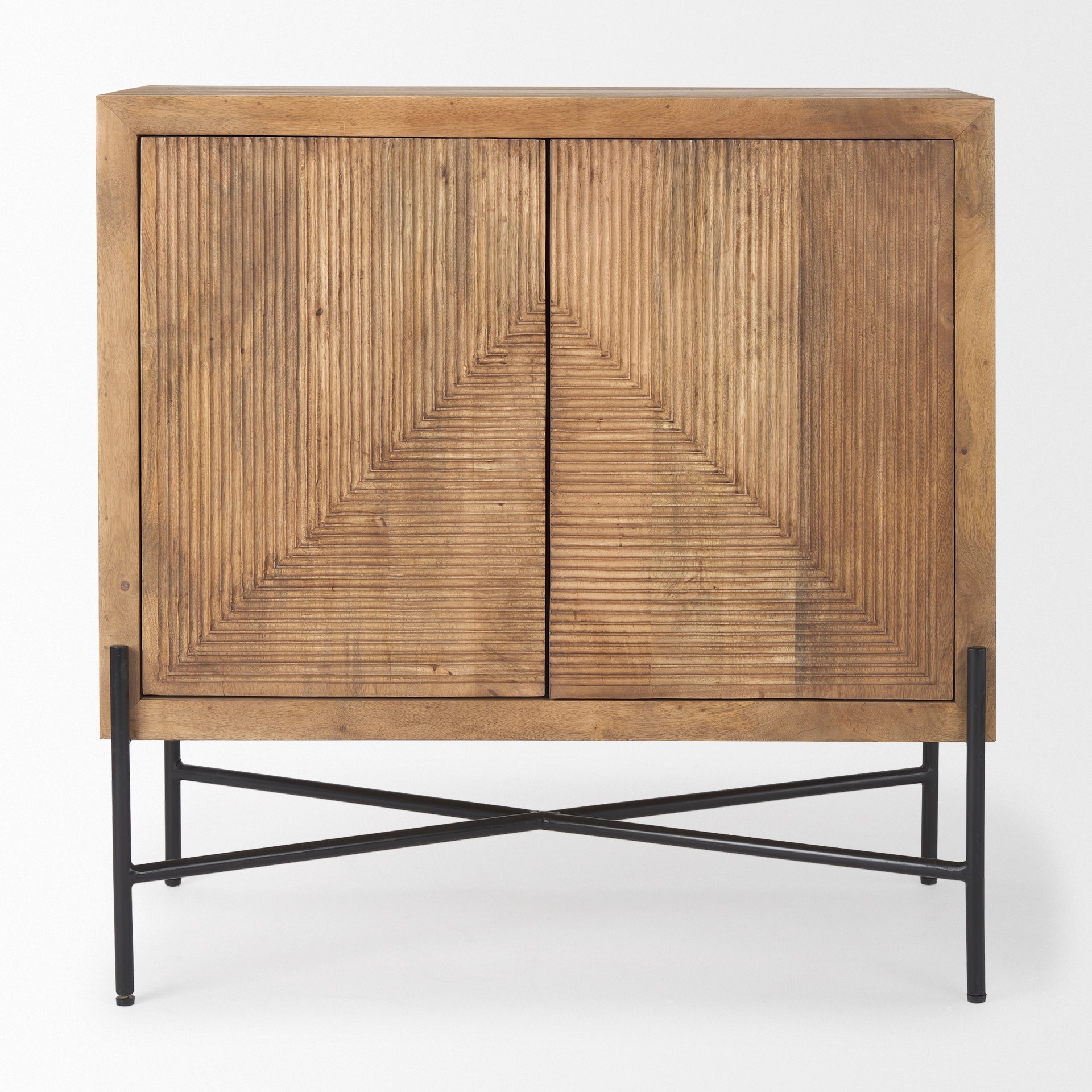 Mercana Cairo 36" x 19.5" x 36" Solid Wood Accent Cabinet