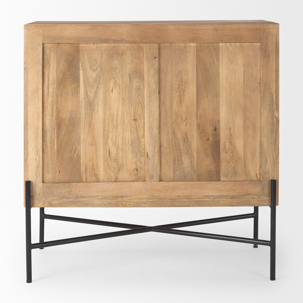 Mercana Cairo 36" x 19.5" x 36" Solid Wood Accent Cabinet