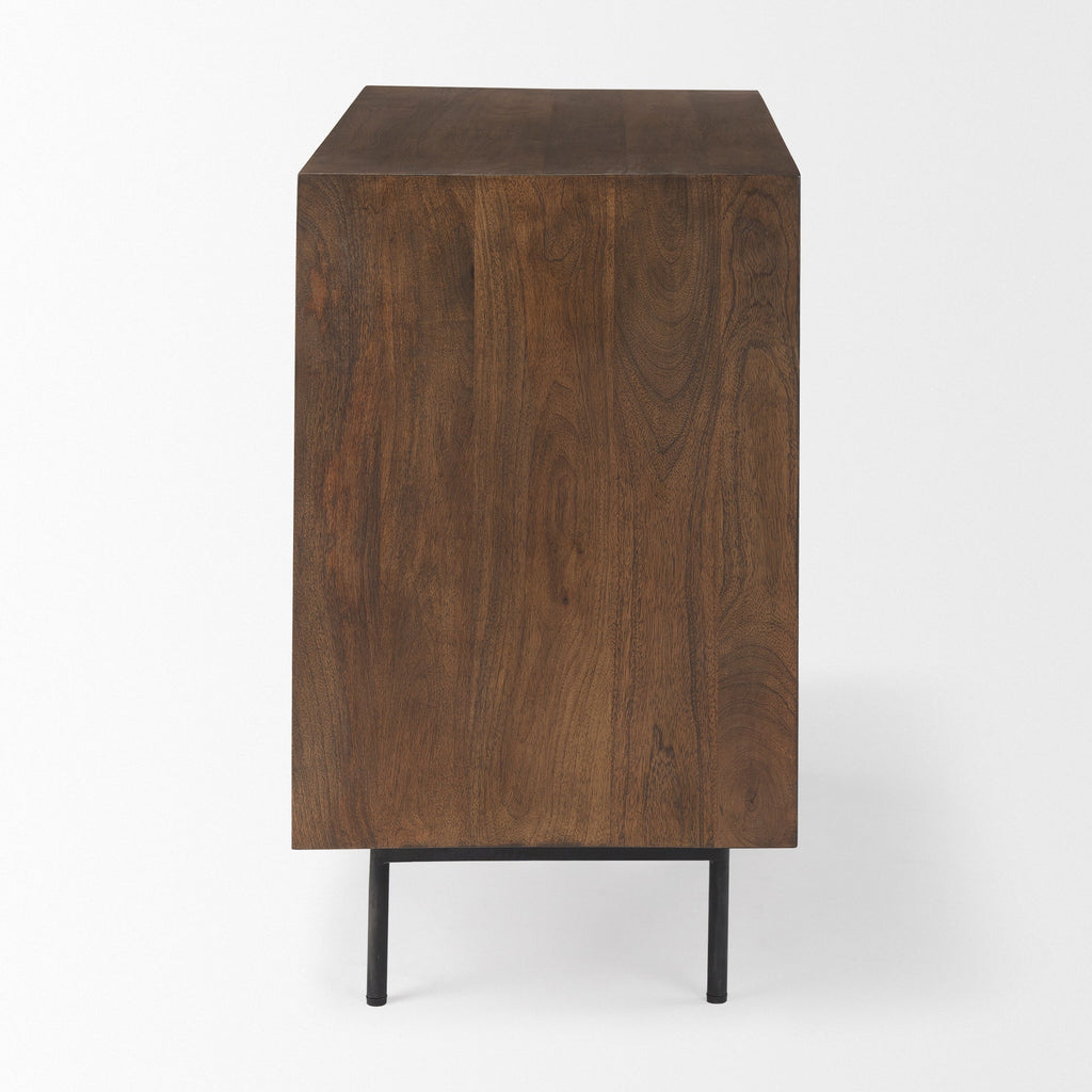 Mercana Grace 35.5" x 18.5" x 31" Solid Wood Accent Cabinet
