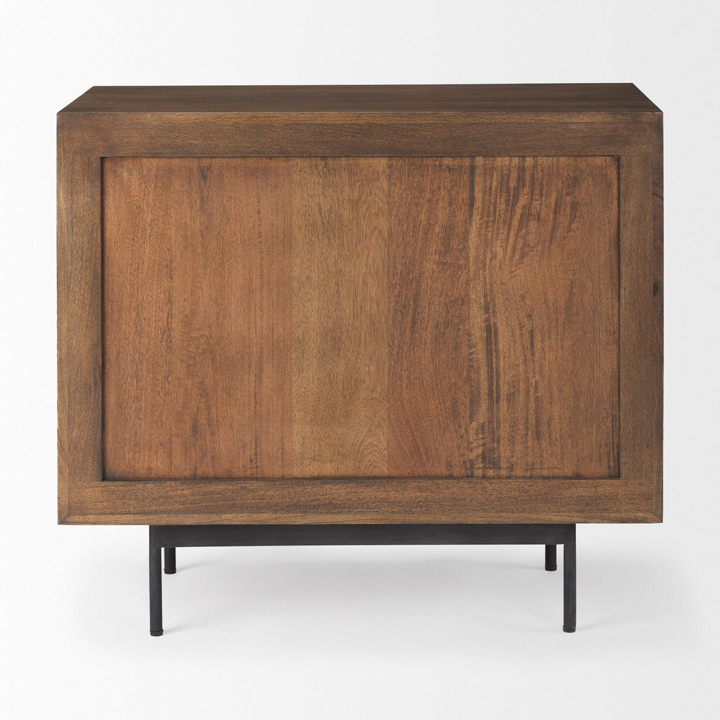 Mercana Grace 35.5" x 18.5" x 31" Solid Wood Accent Cabinet