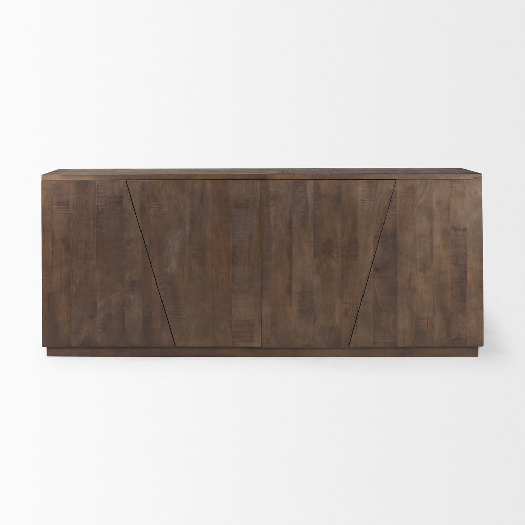 Mercana West 82" x 18" x 34" Solid Wood Sideboard