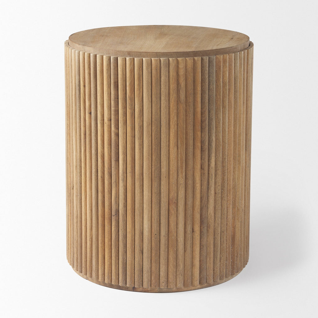 Mercana Terra 18" x 18" x 22" Solid Wood Side Table