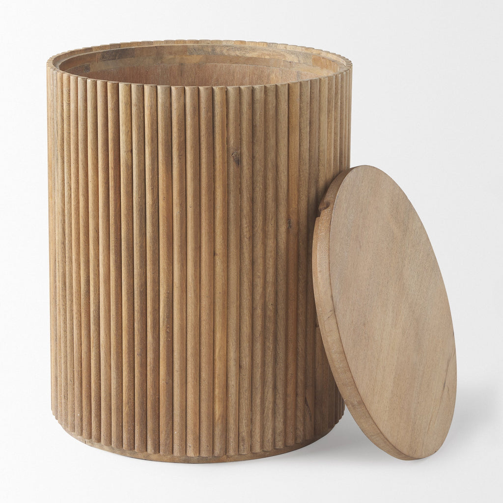 Mercana Terra 18" x 18" x 22" Solid Wood Side Table