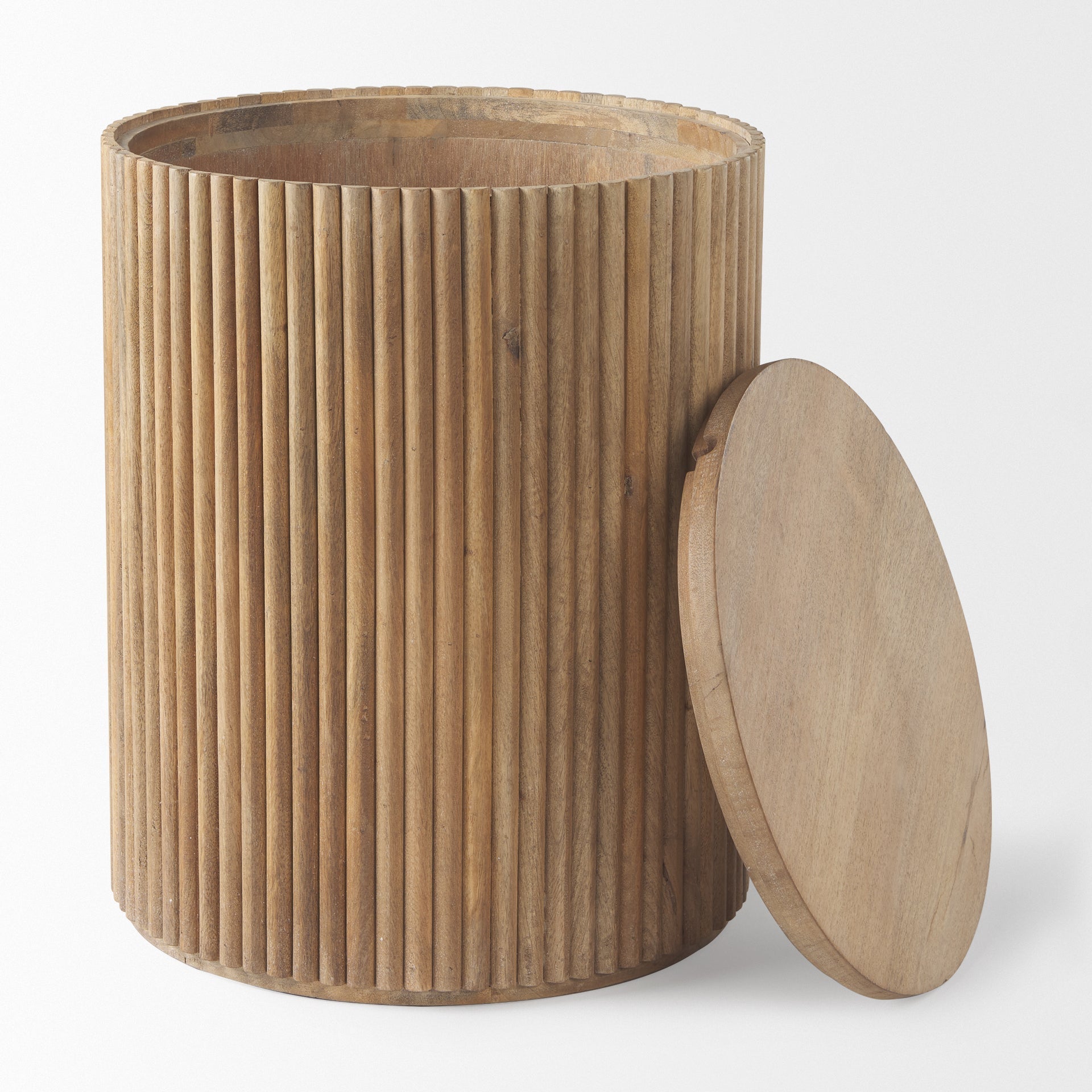 Mercana Terra 18" x 18" x 22" Solid Wood Side Table