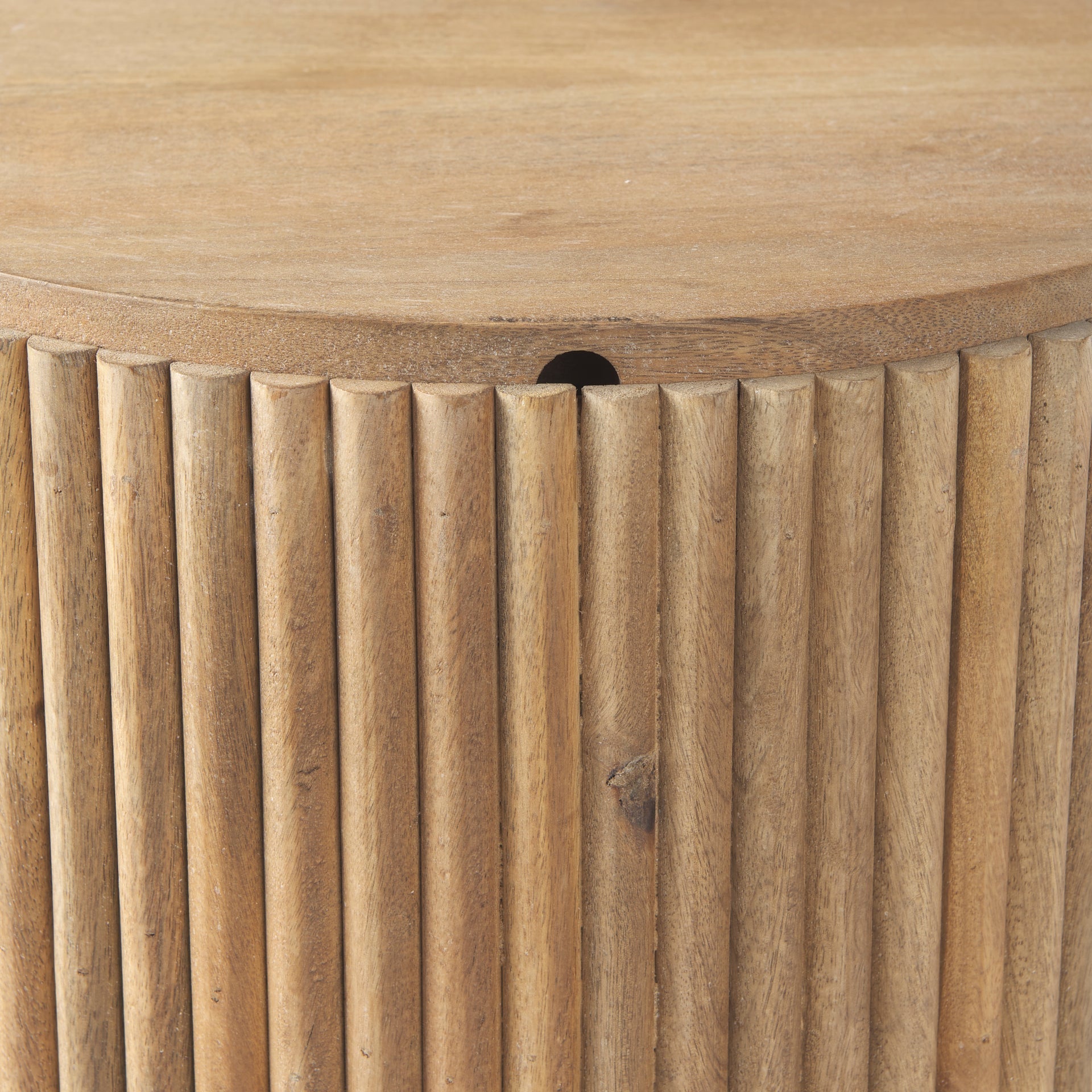 Mercana Terra 18" x 18" x 22" Solid Wood Side Table