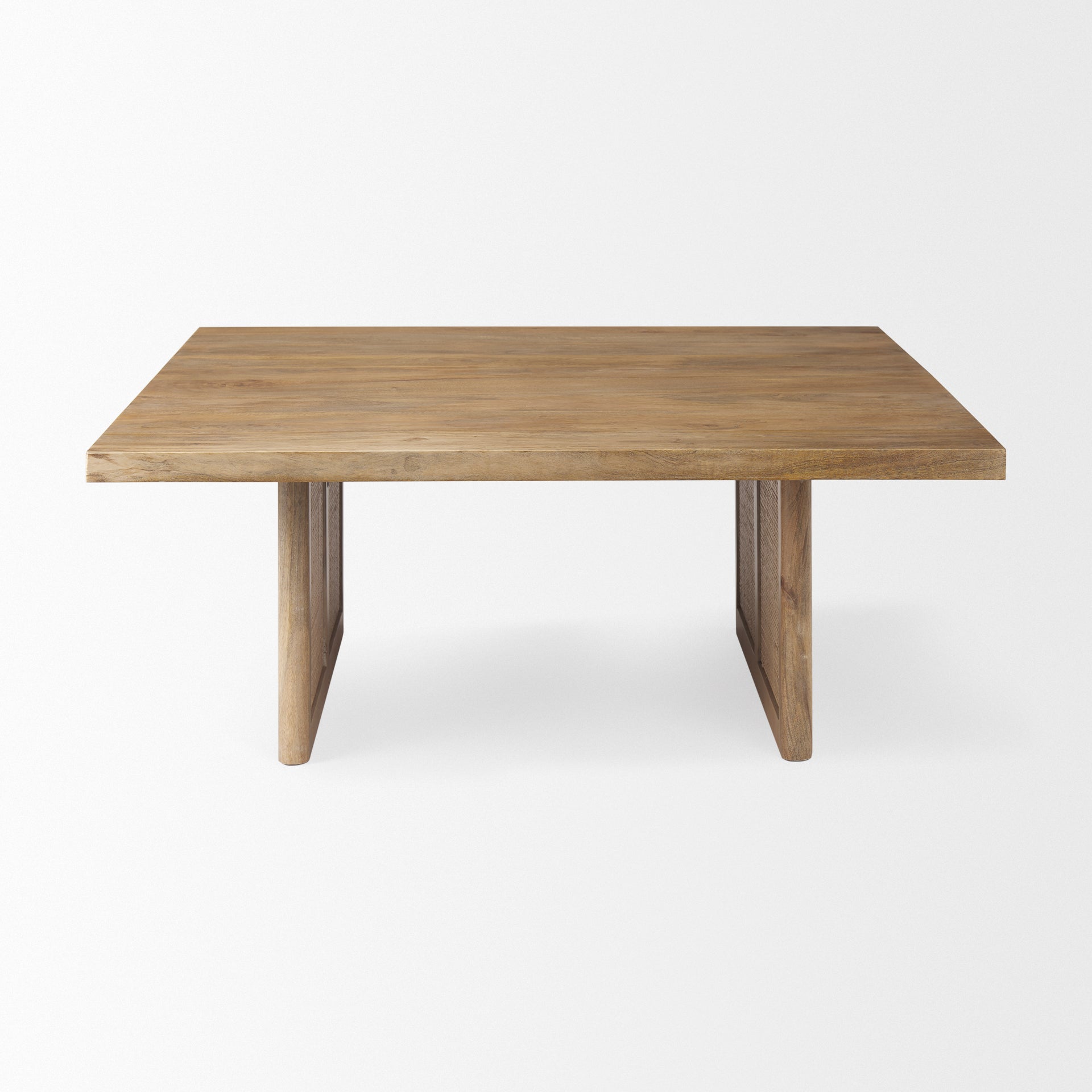 Mercana Grier 42" x 42" x 17" Solid Wood Coffee Table