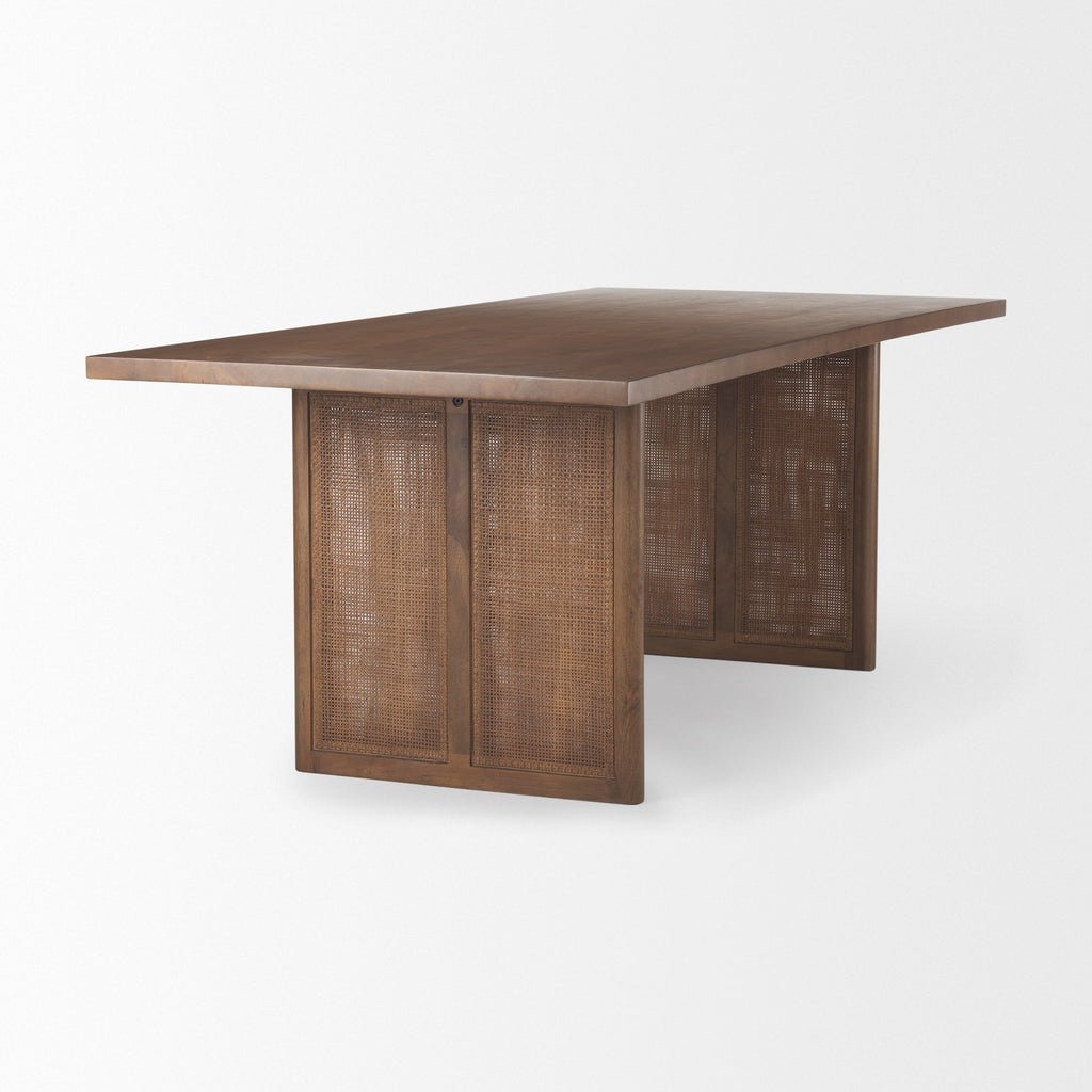 Mercana Grier 84" x 38" x 30" Solid Wood Dining Table