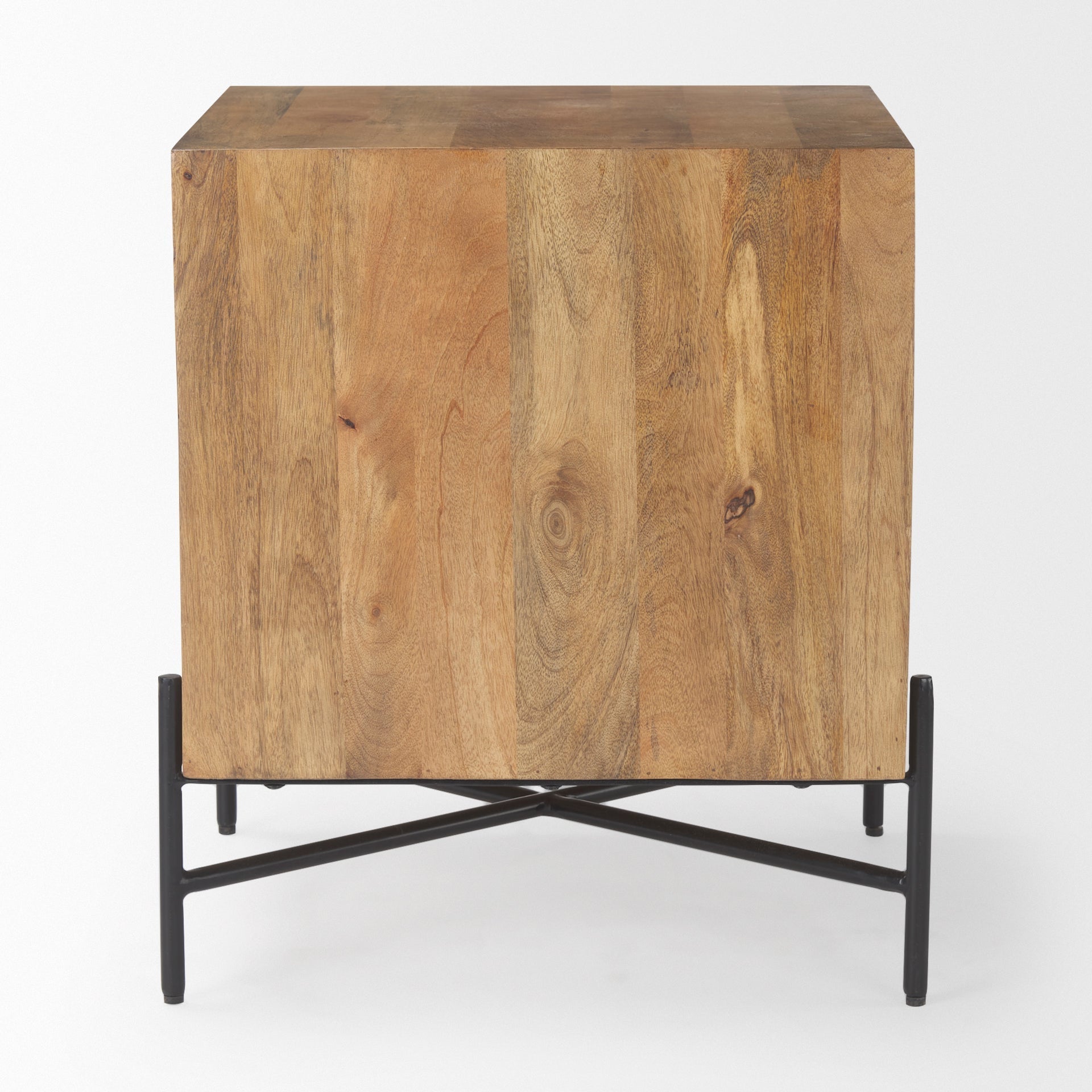 Mercana Cairo 22" x 23.5" x 26" Solid Wood Side Table