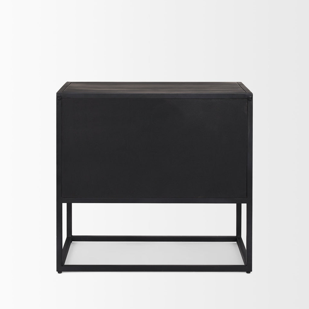 Mercana Sloan 28" x 17.5" x 26.3" Metal Side Table