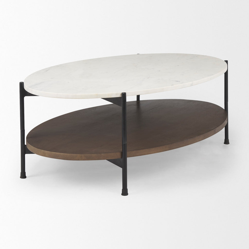 Mercana Larkin 48" x 30" x 16" Solid Wood Coffee Table
