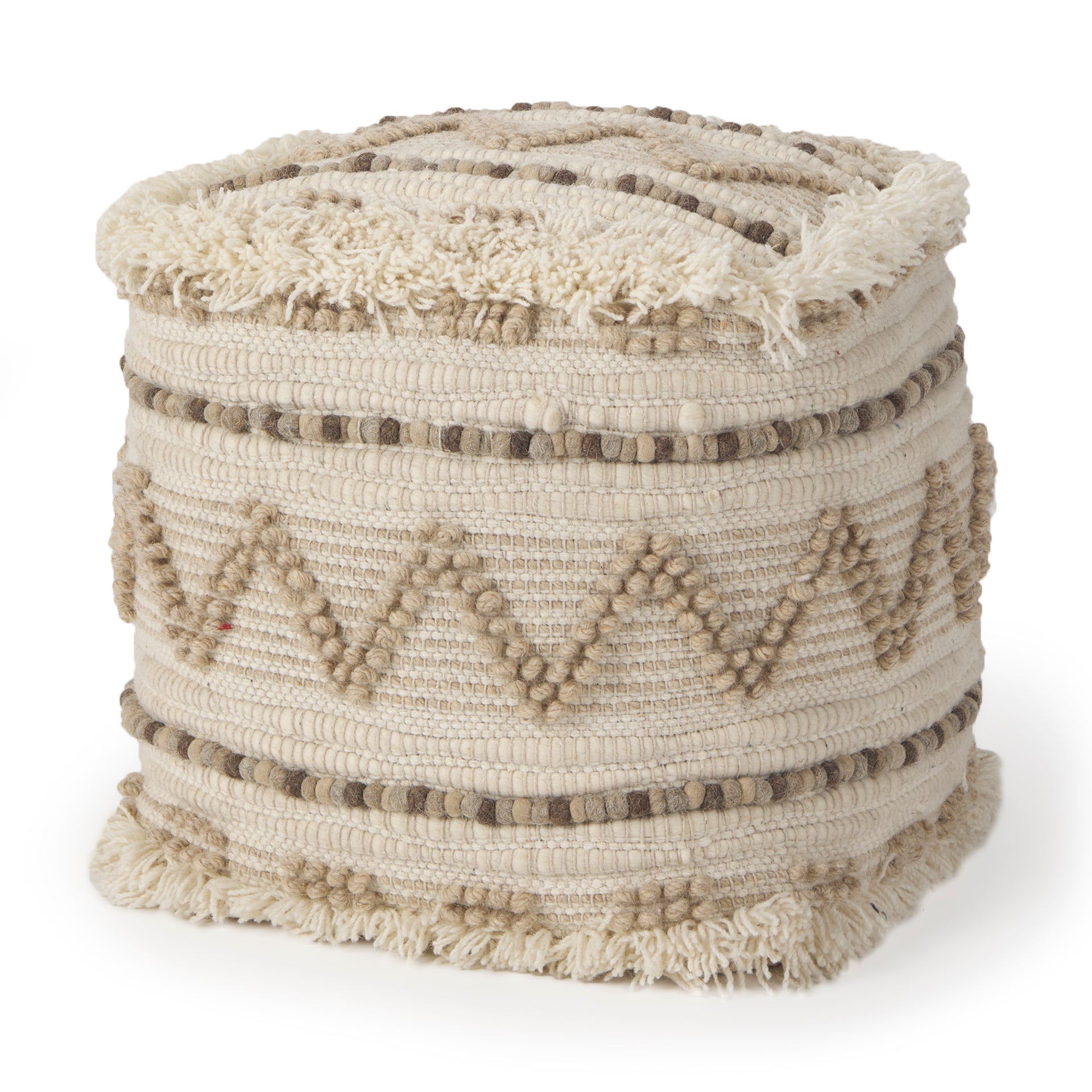 Mercana Caela 18" x 18" x 18" Pouf