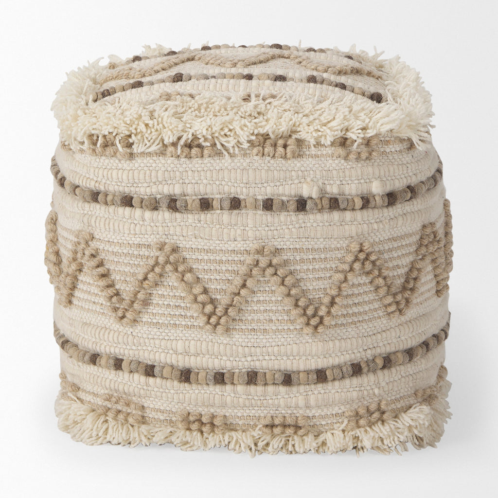 Mercana Caela 18" x 18" x 18" Pouf