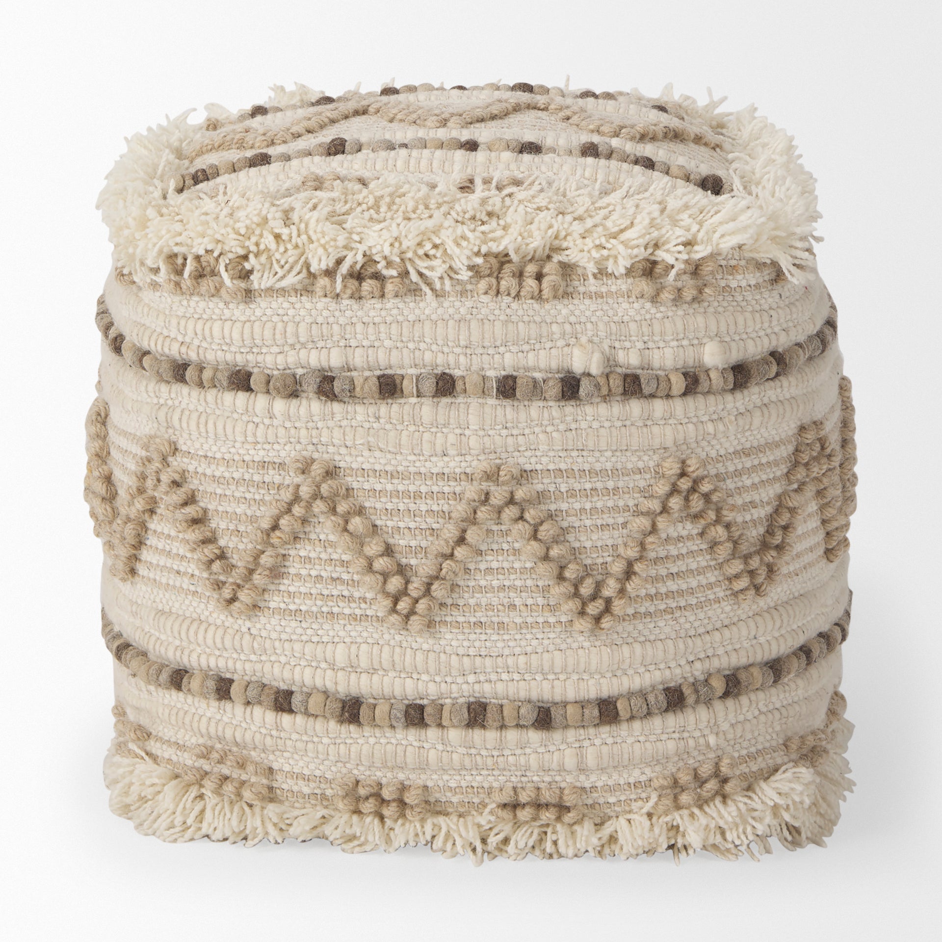 Mercana Caela 18" x 18" x 18" Pouf