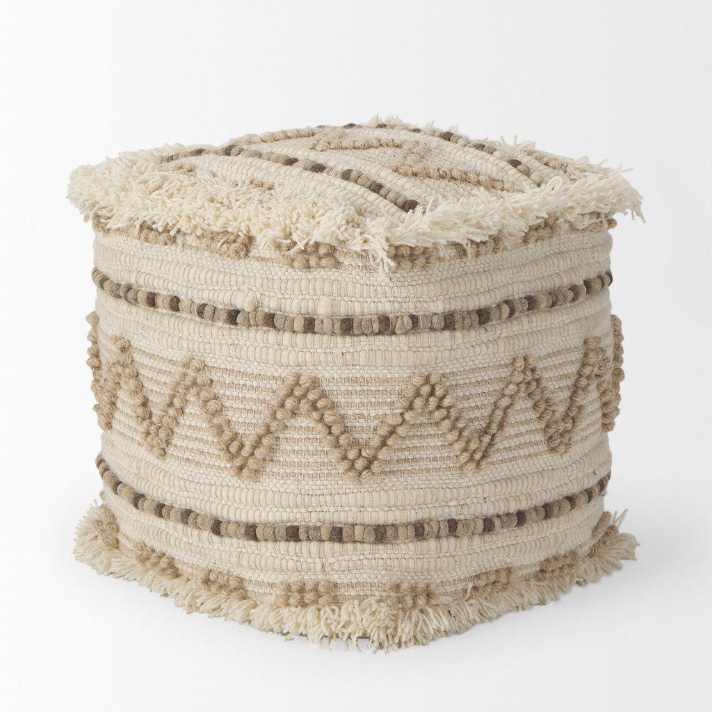 Mercana Caela 18" x 18" x 18" Pouf