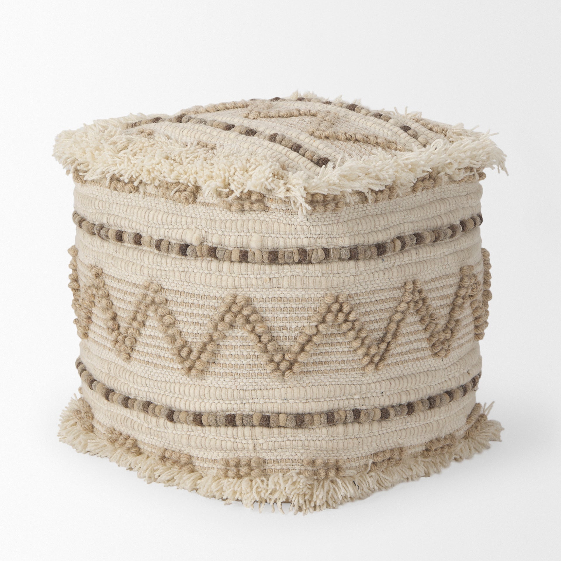 Mercana Caela 18" x 18" x 18" Pouf