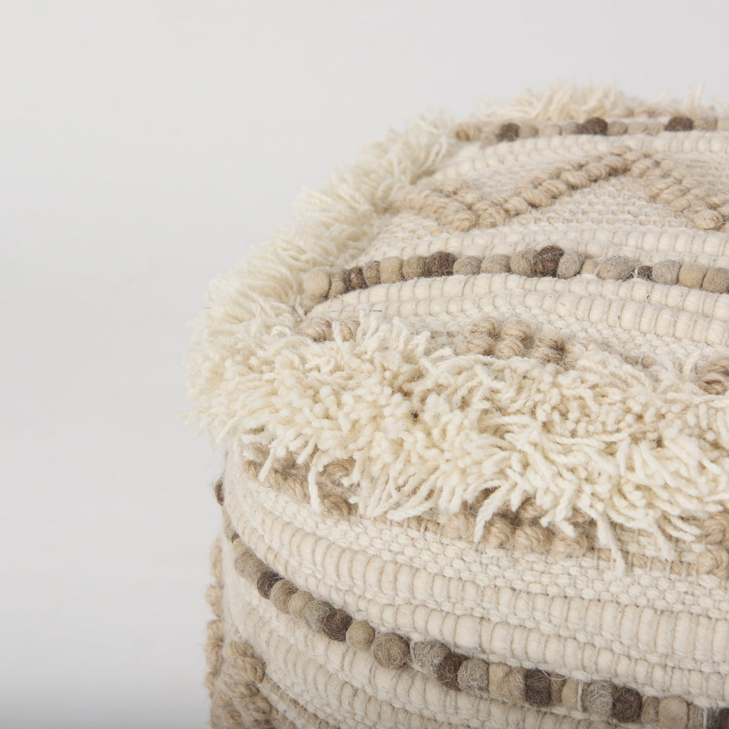 Mercana Caela 18" x 18" x 18" Pouf
