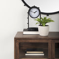 Mercana Marian 7.5" x 5.7" x 13" Metal Table Clock