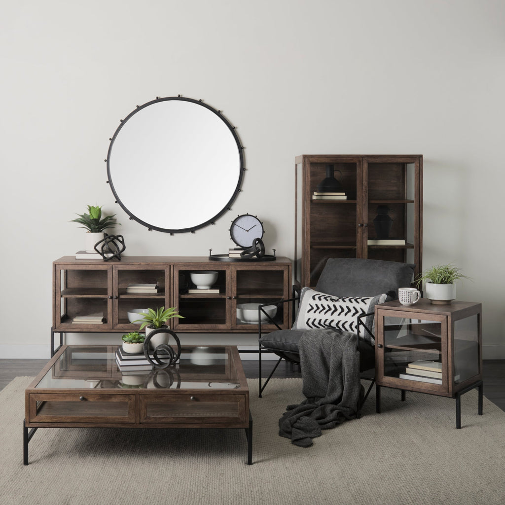 Mercana Arelius 70" x 18.8" x 32" Solid Wood Sideboard