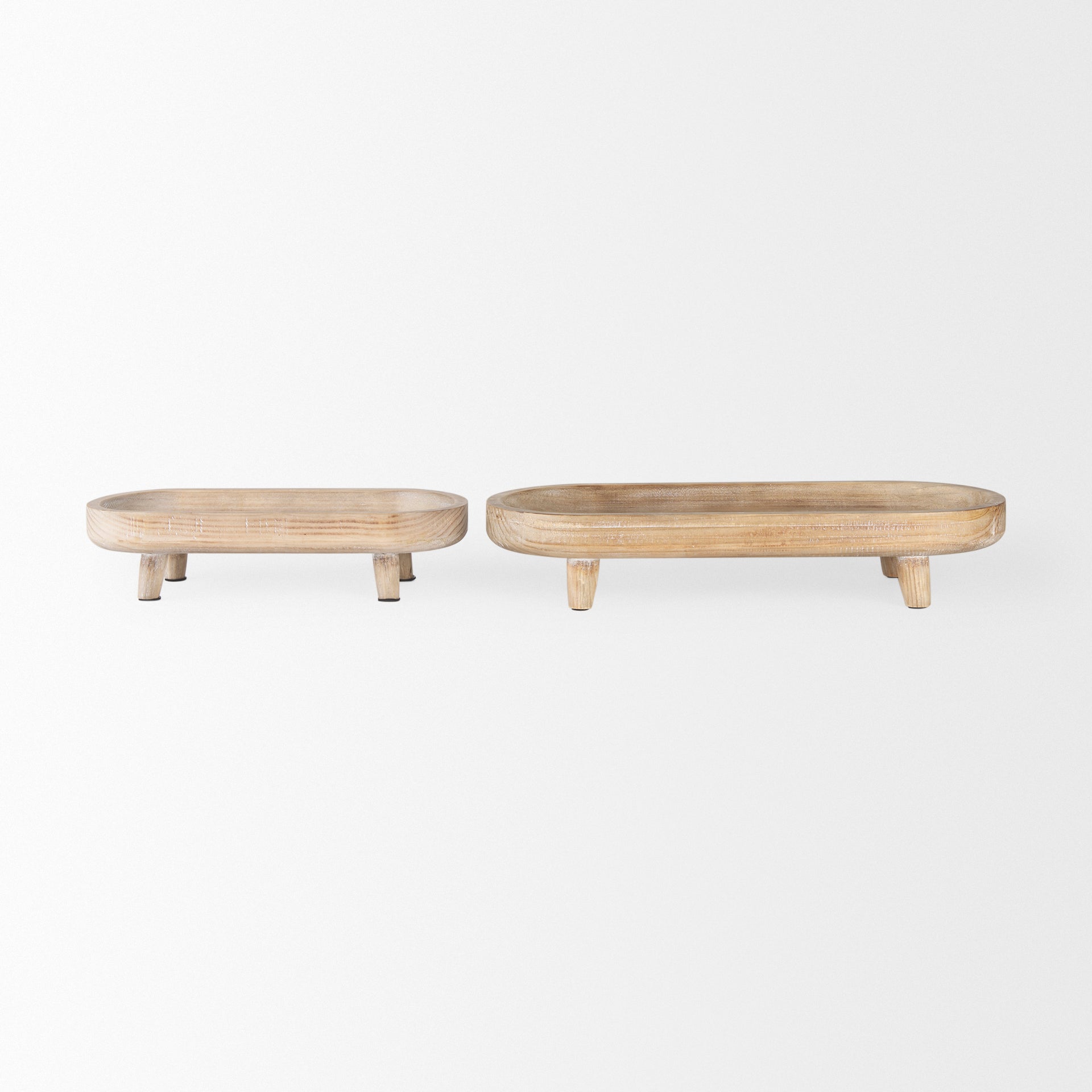Mercana Carver 14" x 5.9" x 3.1" Solid Wood Tray
