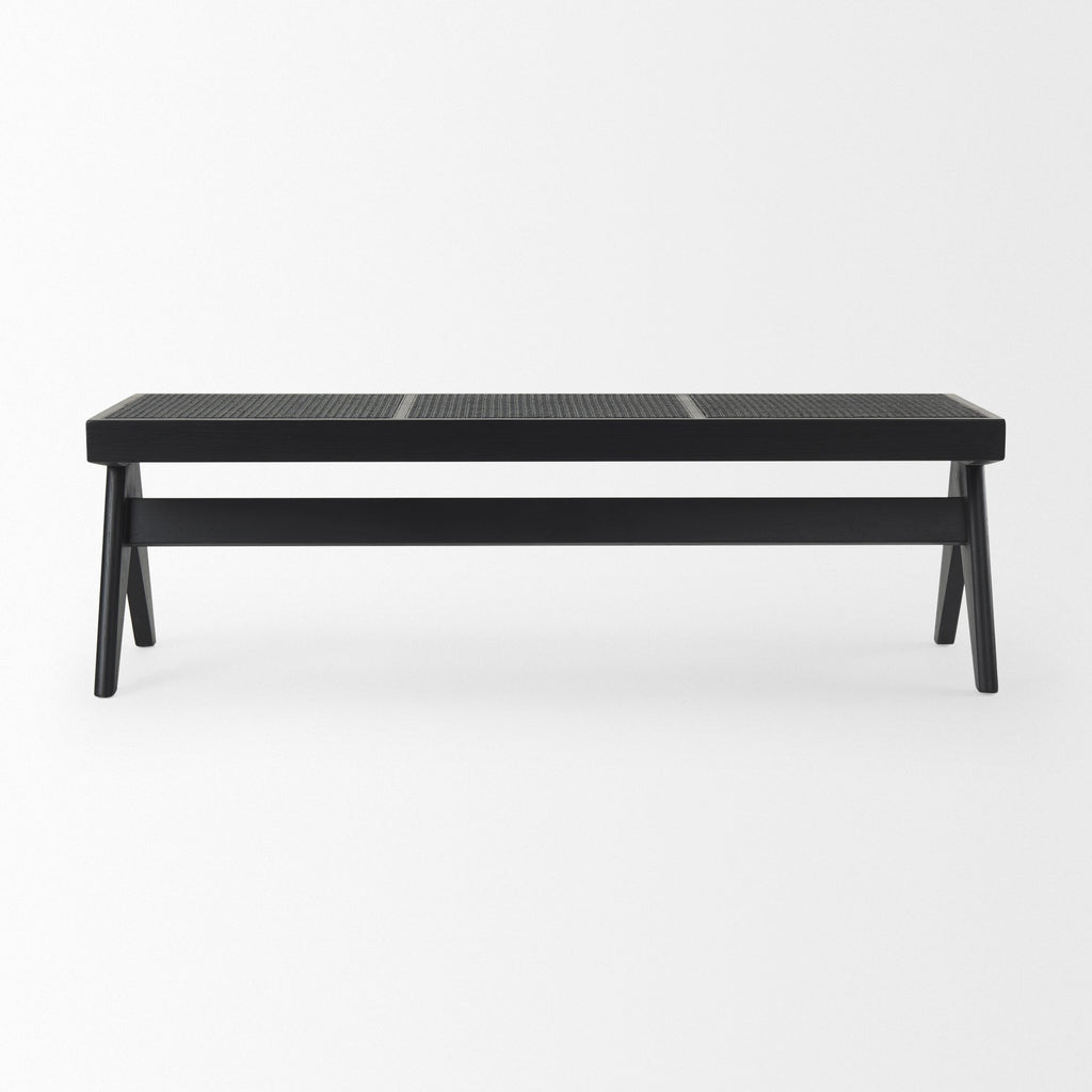 Mercana Arvin 59.1" x 17.7" x 18.1" Solid Wood Bench