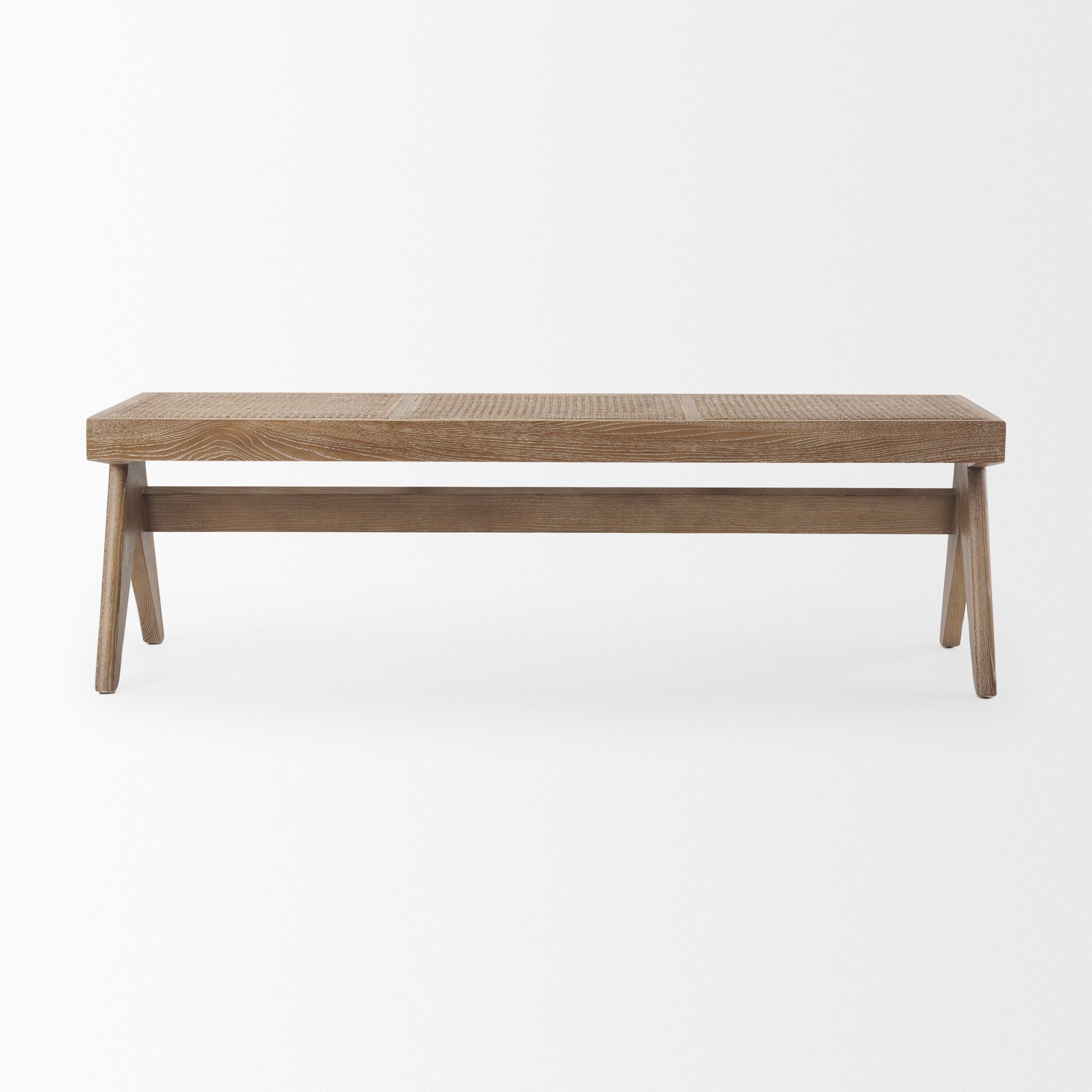 Mercana Arvin 59.1" x 17.7" x 18.1" Solid Wood Bench
