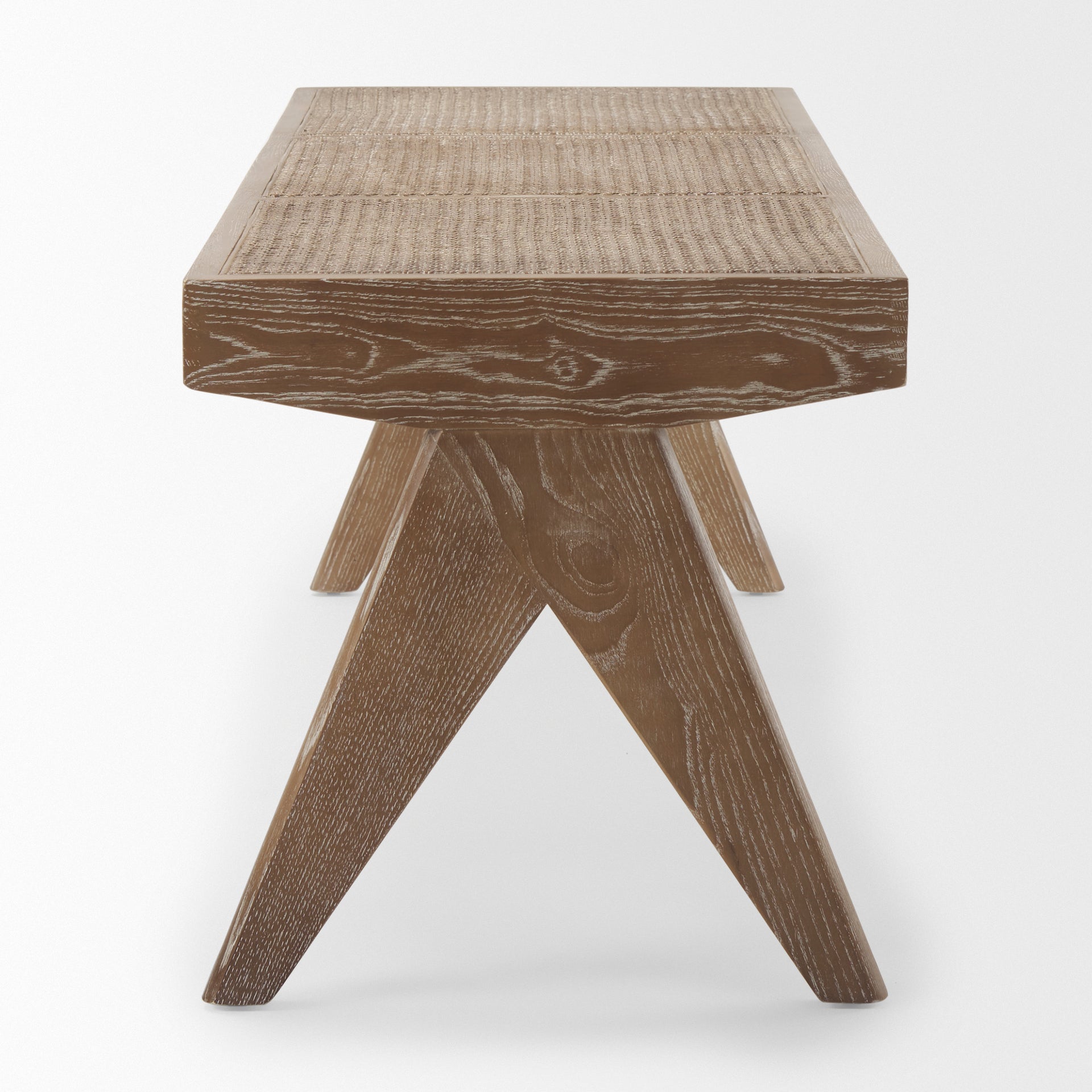 Mercana Arvin 59.1" x 17.7" x 18.1" Solid Wood Bench
