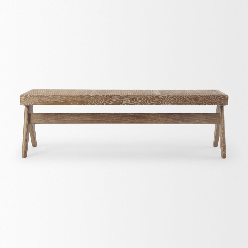 Mercana Arvin 59.1" x 17.7" x 18.1" Solid Wood Bench