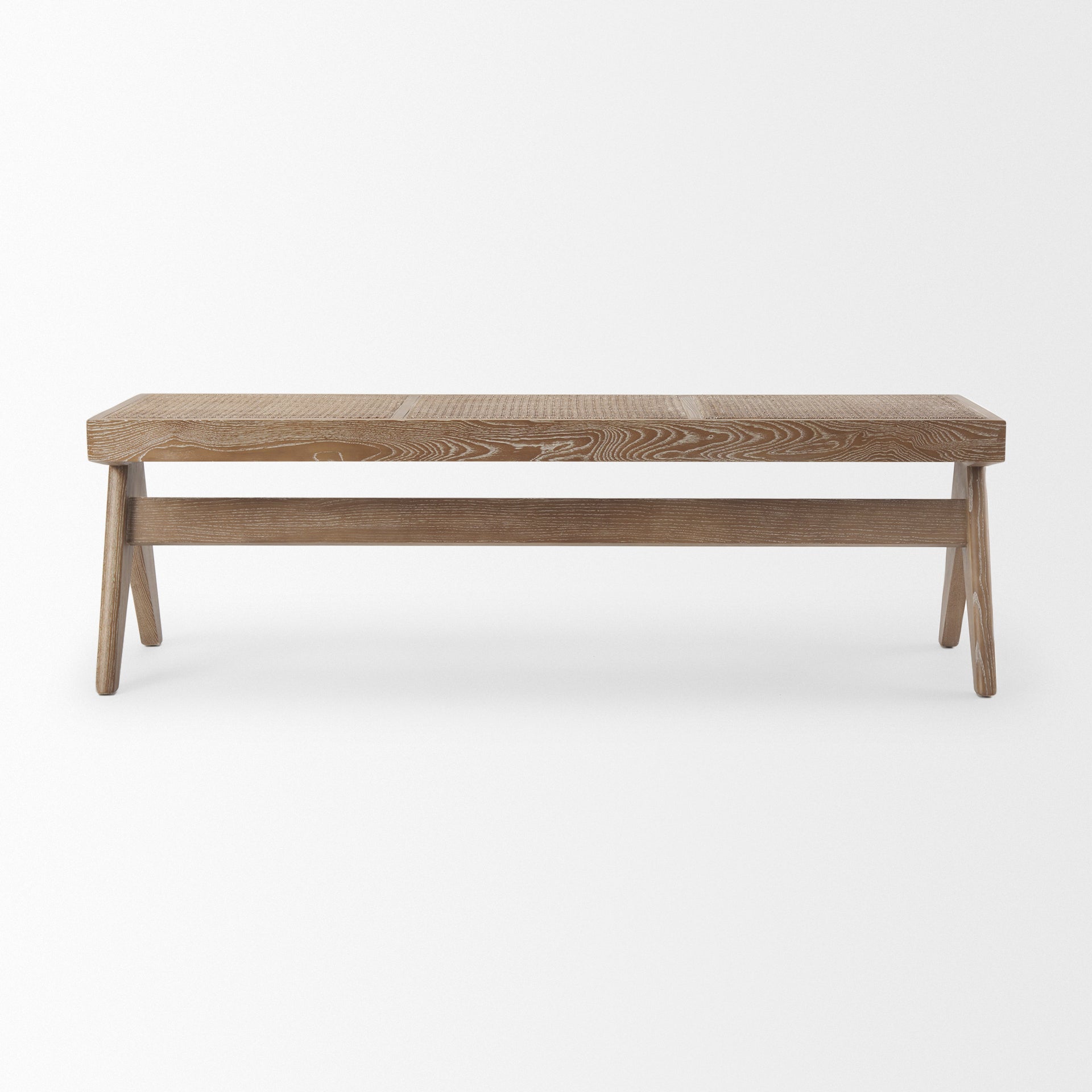 Mercana Arvin 59.1" x 17.7" x 18.1" Solid Wood Bench