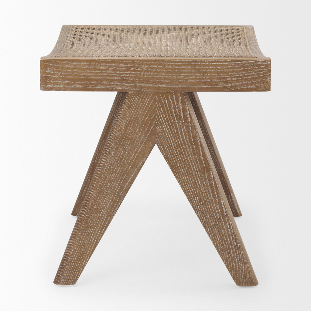 Mercana Arvin 21.7" x 17.7" x 18.1" Solid Wood Bench