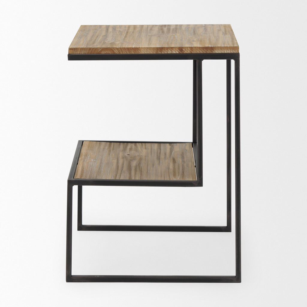Mercana Ronin 16.1" x 16.1" x 21.1" Solid Wood Side Table