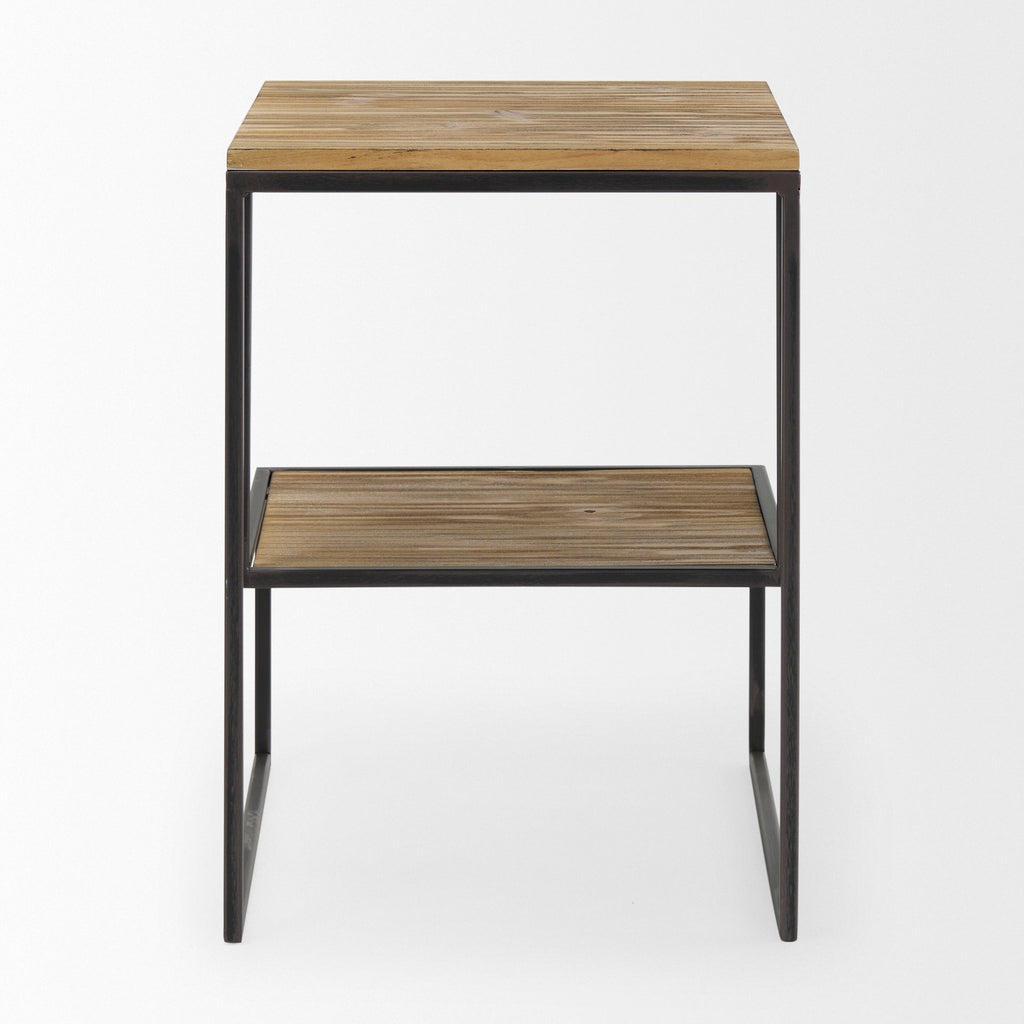 Mercana Ronin 16.1" x 16.1" x 21.1" Solid Wood Side Table