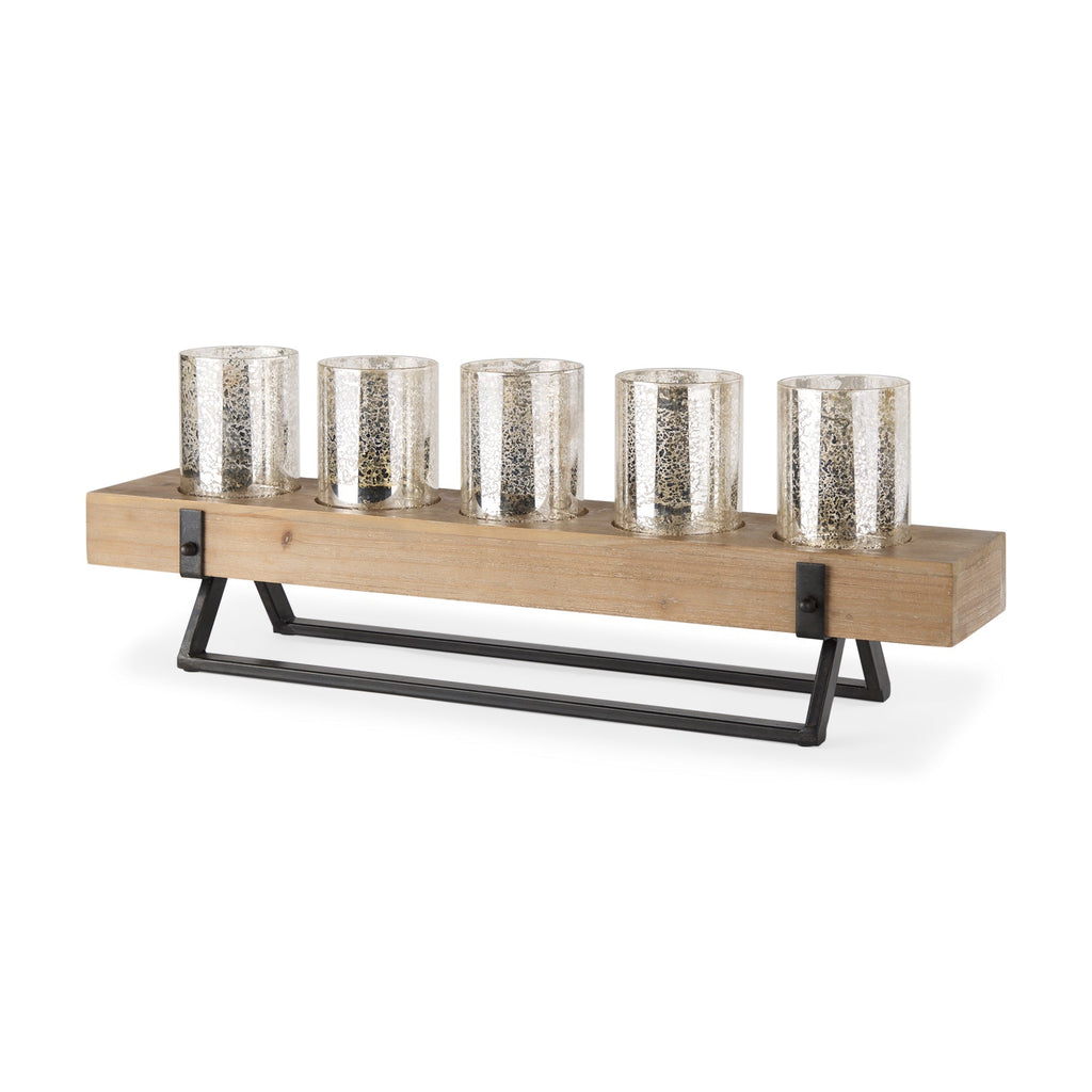 Mercana Benk 27" x 13.8" x 7.1" Candle Holder