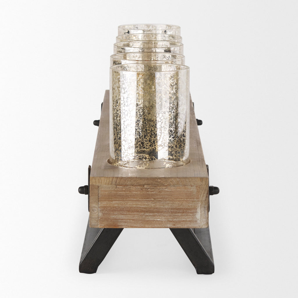 Mercana Benk 27" x 13.8" x 7.1" Candle Holder