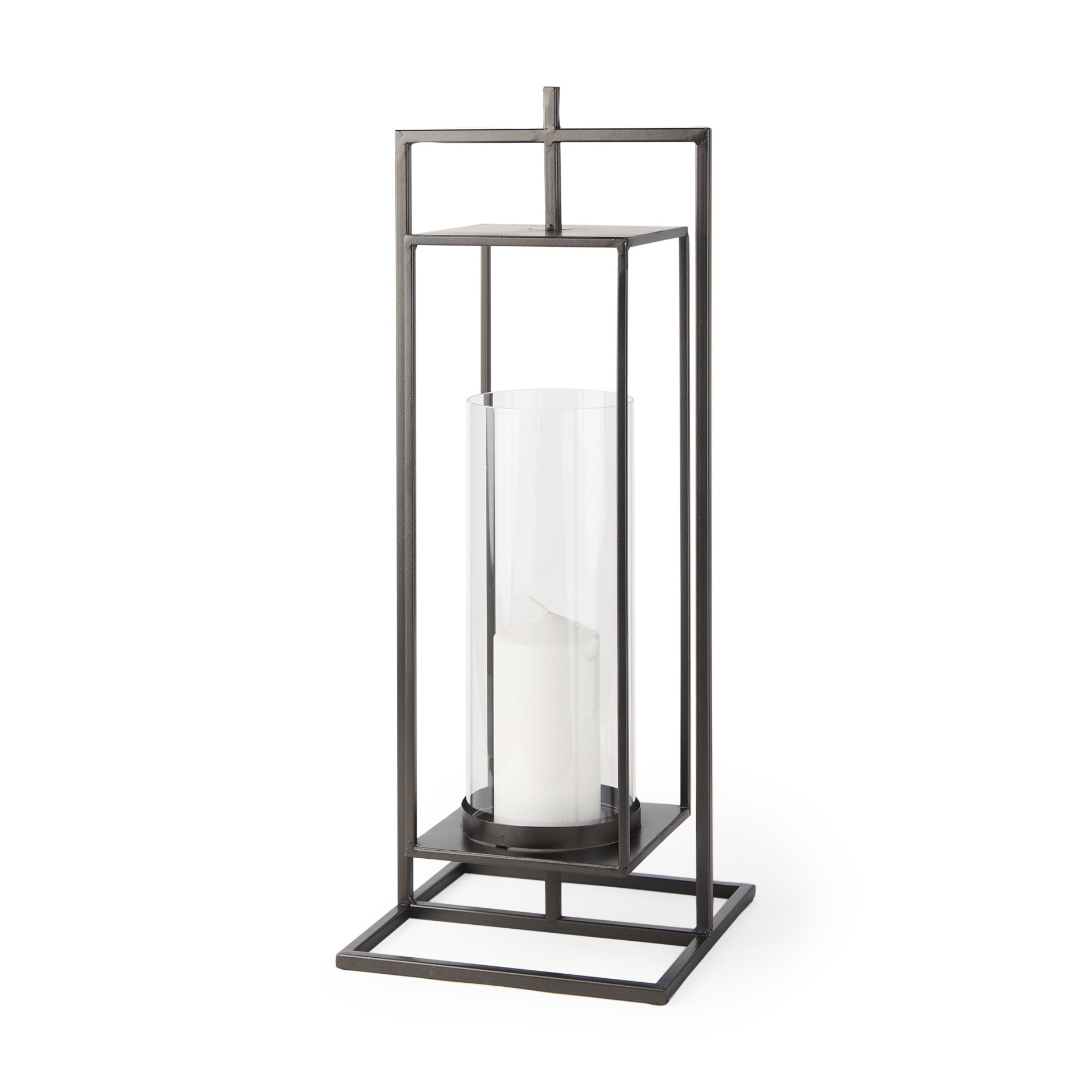 Mercana Albus 9.3" x 9.3" x 23.8" Metal Candle Holder