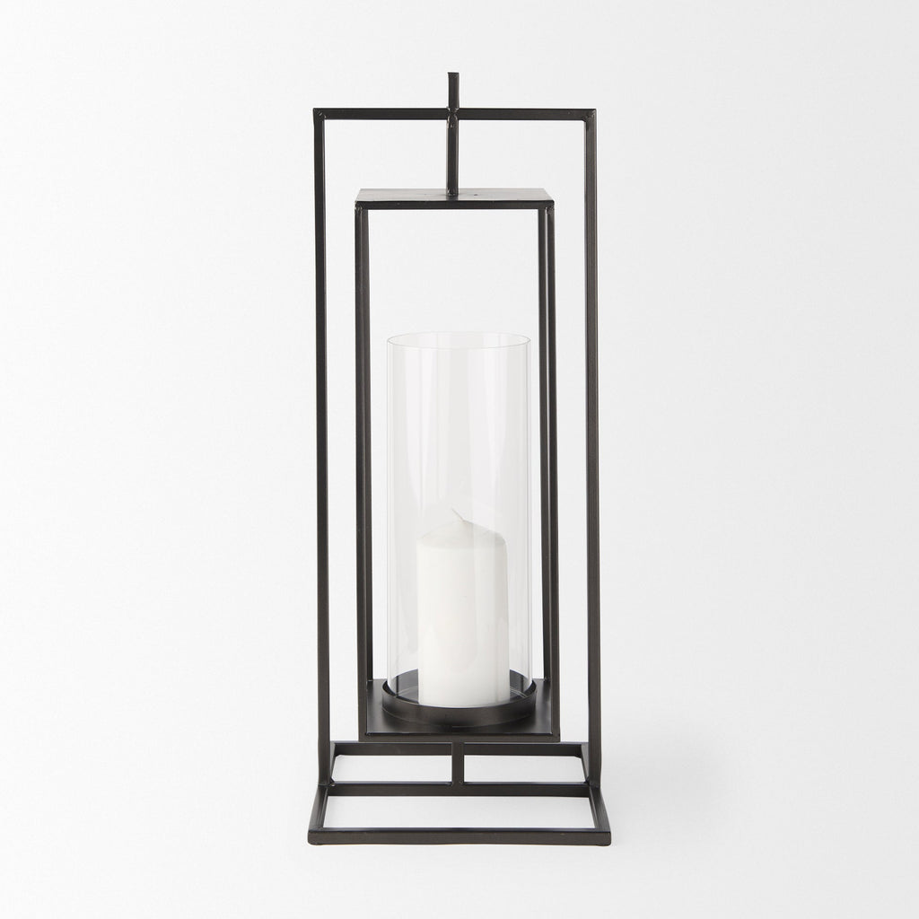 Mercana Albus 9.3" x 9.3" x 23.8" Metal Candle Holder