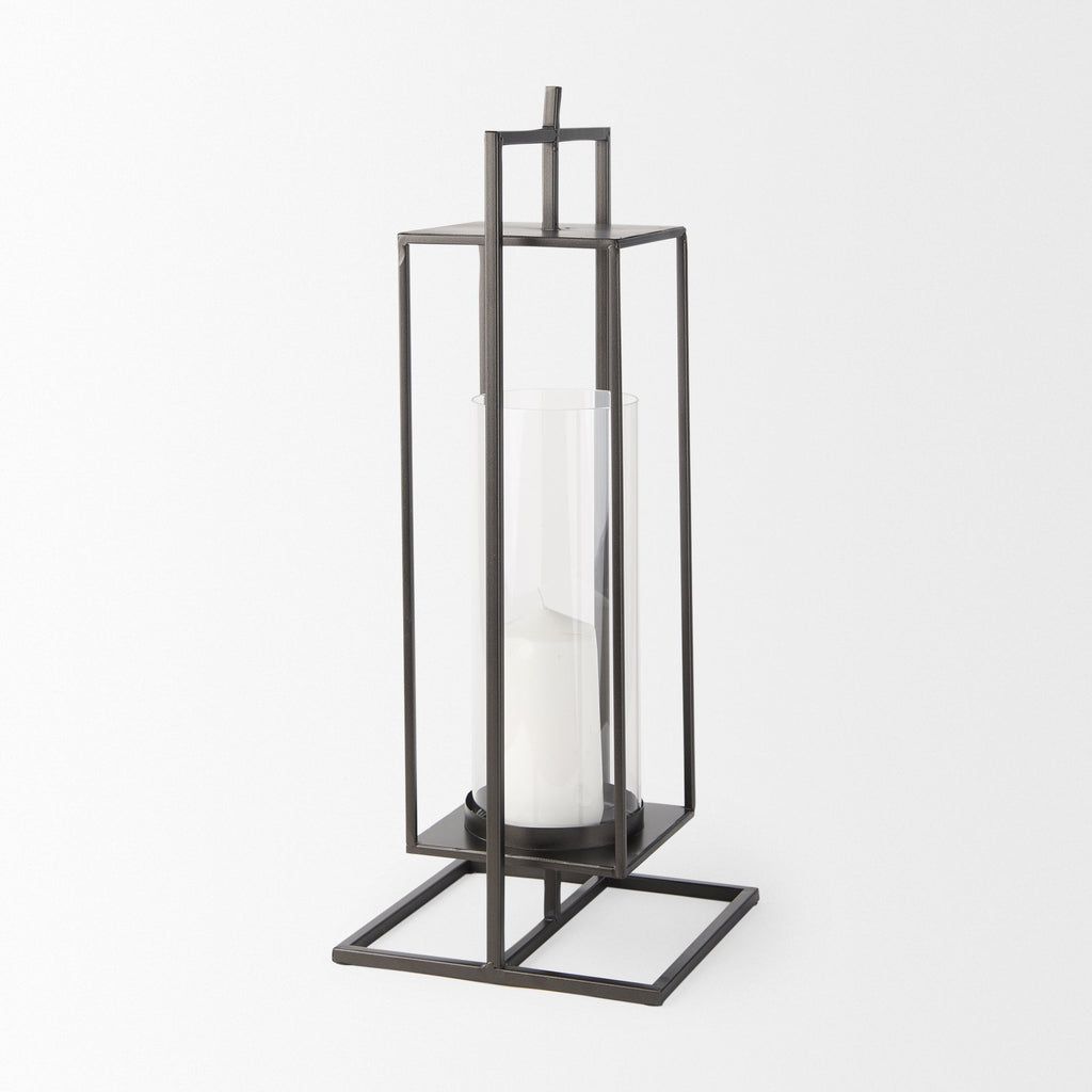 Mercana Albus 9.3" x 9.3" x 23.8" Metal Candle Holder