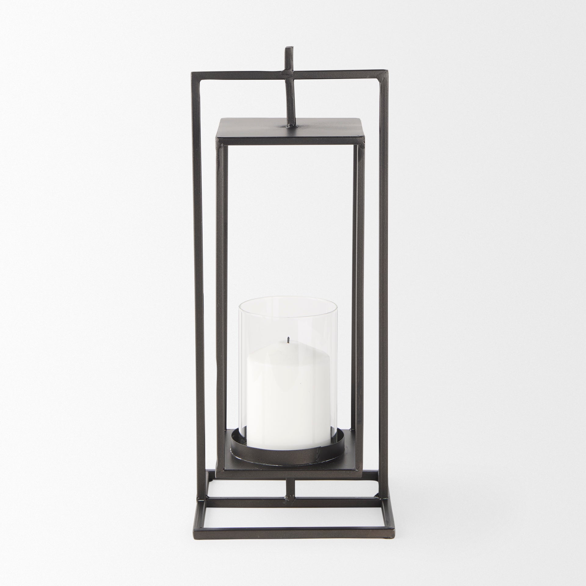 Mercana Albus 6.9" x 6.9" x 16.5" Metal Candle Holder