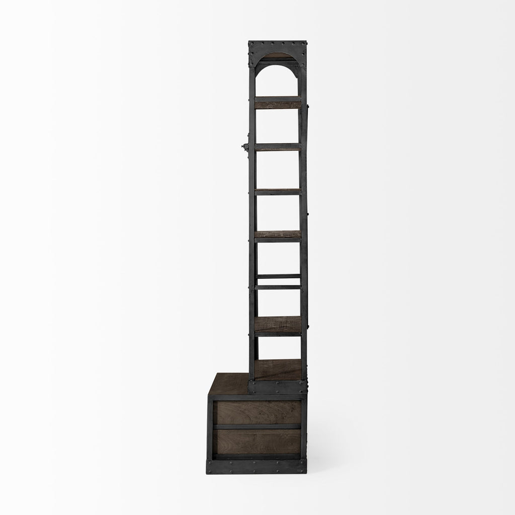 Mercana Brodie 31.5" x 21.5" x 94" Iron Wall Shelf