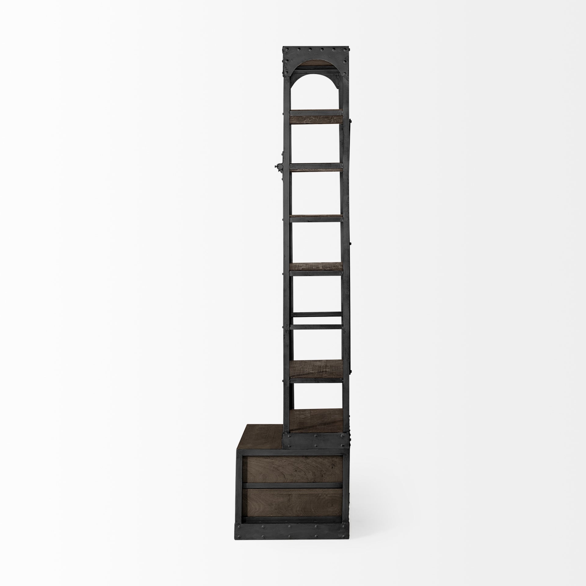Mercana Brodie 31.5" x 21.5" x 94" Iron Wall Shelf