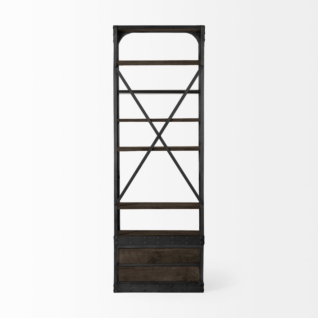 Mercana Brodie 31.5" x 21.5" x 94" Iron Wall Shelf